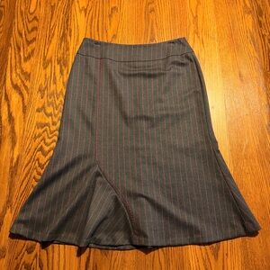 J’ENVIE polyester wool blend‎ mid length skirt with flare size 4 fall skirt